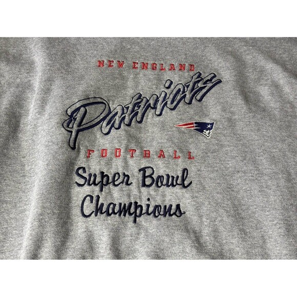 Vintage 90s Logo Athletic New England Patriots Crewneck Sweatshirt Men's Large - Picture 3 of 7